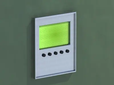Single Stand Solar Panel RIGED 3D model