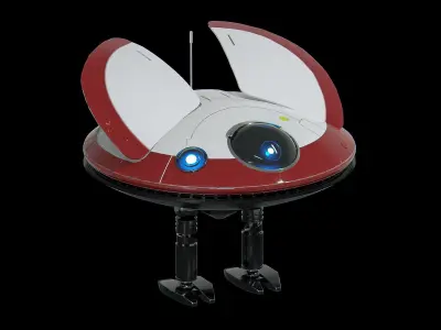 L0-LA59 Lola Leia droid from Kenobi - Star Wars Kenobi Low-poly 3D model