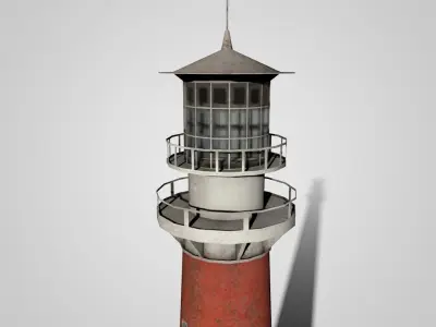 Lighthouse Low-poly 3D model 2