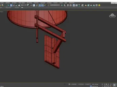 HOLLY HUNT Signature Swing Arm Sconce Low-poly 3D model