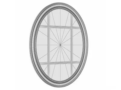 Mirror in a wooden frame GZ-M1030 3D model