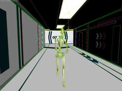 Robot Walking 3D model