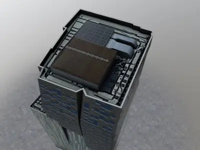Amsterdam The Rock Low-poly 3D model