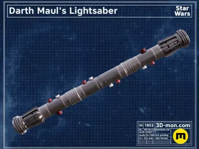 Darth Maul lightsaber 3D print model