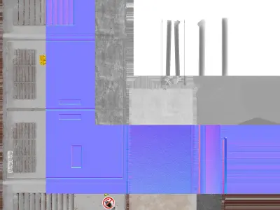 PBR Realistic Utilities Box Low-poly 3D model