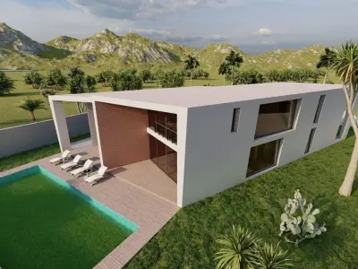Casa Scene-villa-modern house 3D model