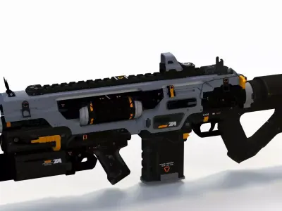 Sci-Fi Laser Gun 1 3D model