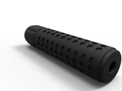MIKE Airsoft Suppressor Model SR12 TCR10 RT V13 S2 12 cm 3D print model