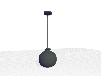 Mullaney Light Single Globe Pendant 3D model