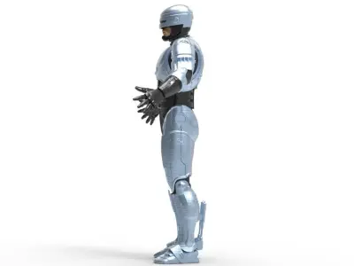 Robocop - Rigged Low-poly 3D model