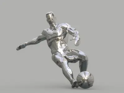 Soccer player 3D model
