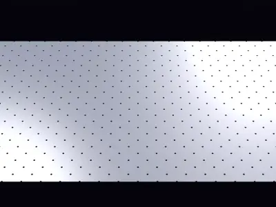 Perforated panel with 2 percent opening 25O76 3D model
