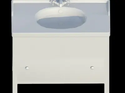 Cabinet Sink - Free Free low-poly 3D model