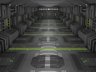 Sci Fi Corridor  3D model