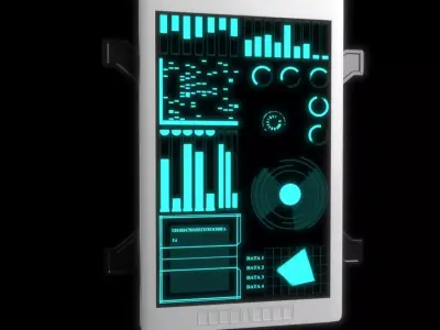 Sci-Fi Interface Table  3D model