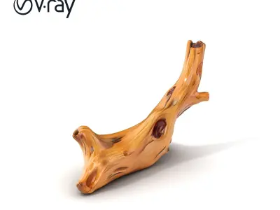 Driftwood with Copper Accents Model Pack Low-poly 3D model