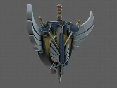 Symbol V01 Low-poly 3D model