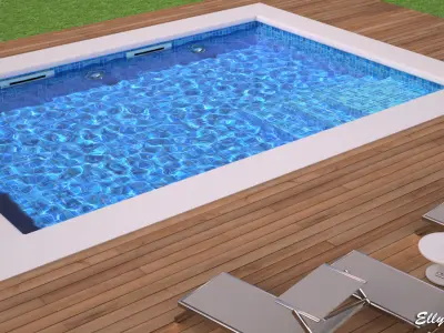 Swimmingpool simple 3D model