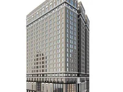 Highpoly Buildings 3D model