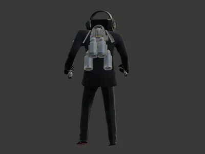 dark speakerman 3D model