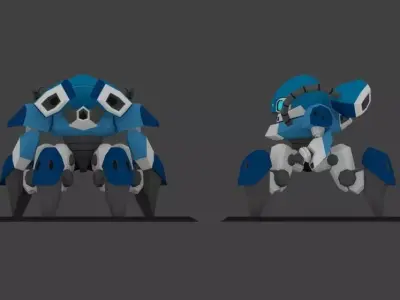 Super Mecha 16 - Chrast of Code Name CR413 Low-poly 3D model