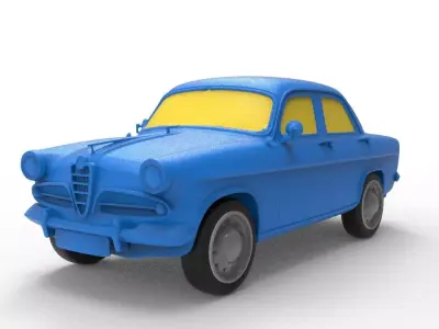 Alfa Romeo 1955 Classic Car 3D print model
