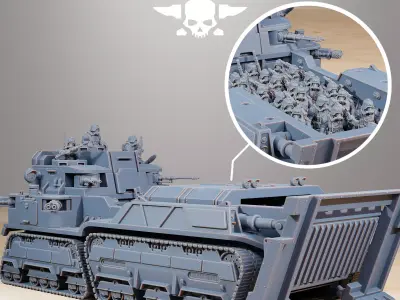 GrimGuard Transport Tank 3D print model