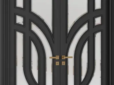 Entrance door set231 3D model