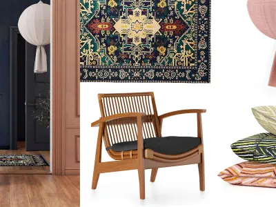 DECORATIVE PILLOWS Texture by Kelly Wearstler  3D model