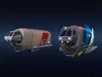 Sci-fi truck 3D model