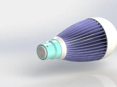 9W LED Bulb Free 3D model