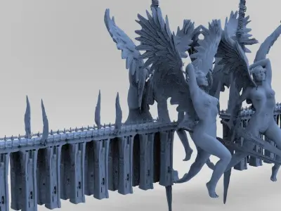 Arthurian Palace  bridge 3 3 3D model