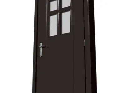 Plastic door 06 3D model