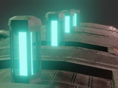 SCI-FI INDSUTRIAL POWER CORE 3D model