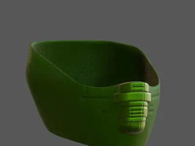 Gas mask helmet 3d model scifi Low-poly  Low-poly 3D model 148
