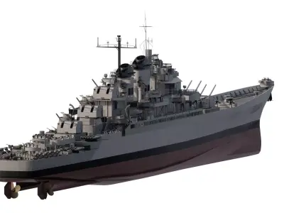 US NAVY 1940S PACIFIC DESTROYER 3D model