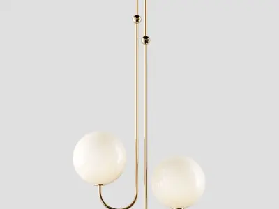 ANGLE Single and Double PENDANT By Michael Anastassiades 3D model
