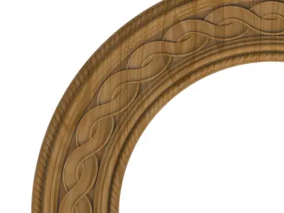 Carved picture frame STL 3D model 135