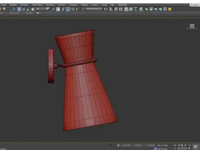 Clarkson Small Single Pivoting Sconce Light Low-poly 3D model