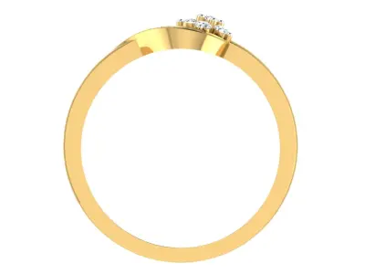 Solitaire Women Engagement Wedding Bypass Rings 3D print model buy