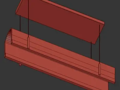 Tunnel - Suspended lamp 3D model