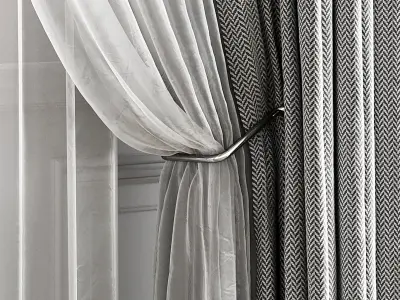 Curtain Set 498C 3D model