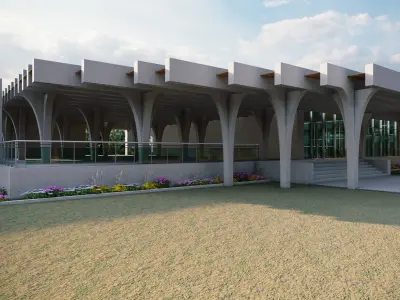 Culture Center 3D model purchase