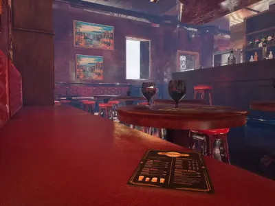 Modular Pub Environment Asset Pack Low-poly 3D model