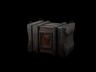 Sci-Fi Storage Crate 3D model order