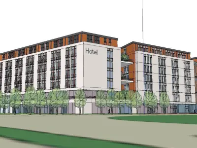 vacation spot-Resort-Fashion Leisure Hotel-0193 3D model