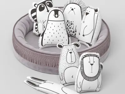 Bed canopy boho maxi vanilla 3D model