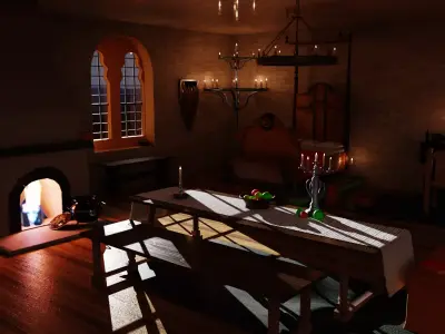 Medievel room  3D model