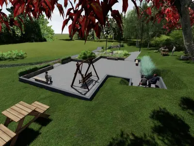 The Chill Garden 3D model