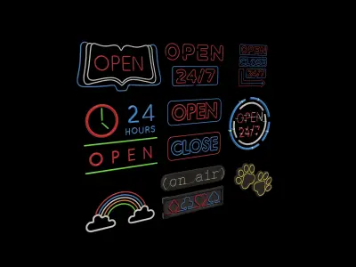 Neon Sign 3D model